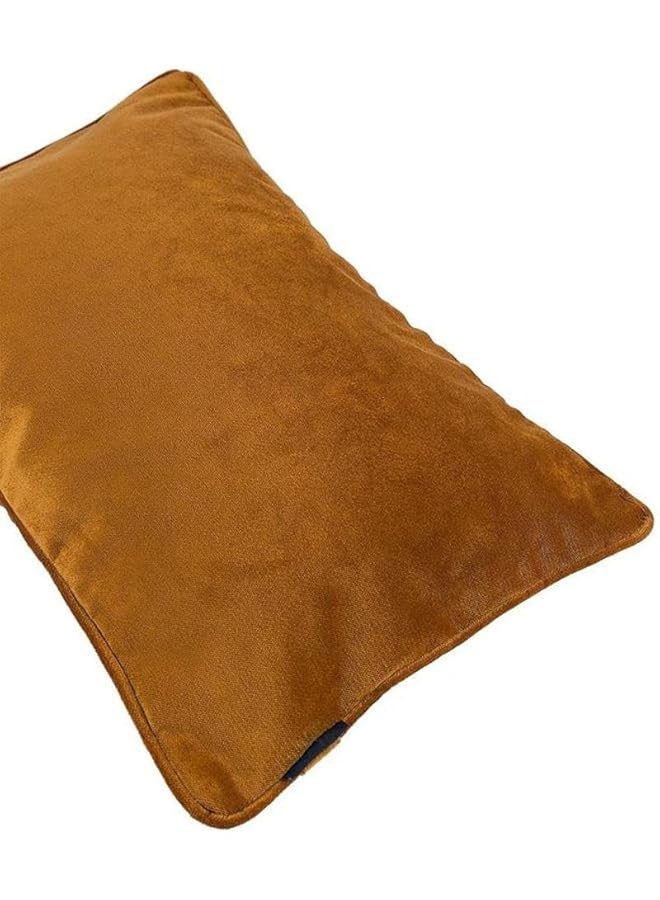 erorex Velvet Plain Matt Decorative Cushion Poly Filled 50X30Cm Spice - Image 2