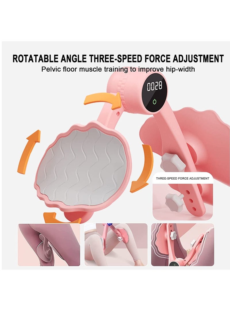 Generic Pelvic Floor Exerciser Strengthener for Women, Muscle Hip Booty Trainer Pro Machine with Counter 3-hole Adjustment Leg Inner Thigh Exercise Equipment Stretcher Toner Master Trainingtool  - Image 5