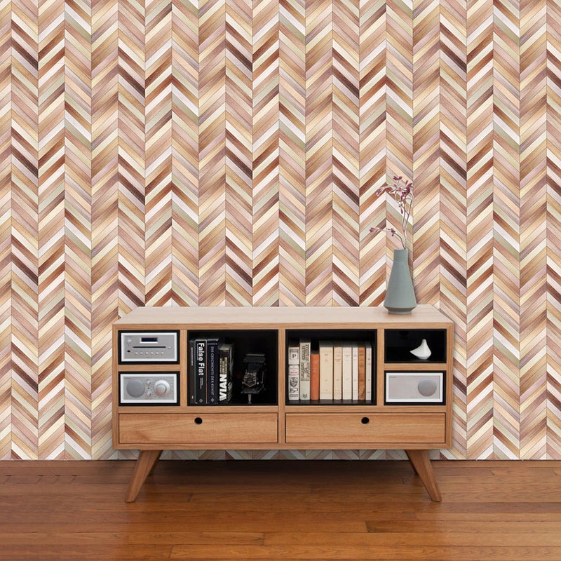 1PC Wood Grain Seamless Wall Sticker Wallpaper Fashion Wall Decal Decorative Sticker for Home Living Room Bedroom (45x300cm) - Image 4