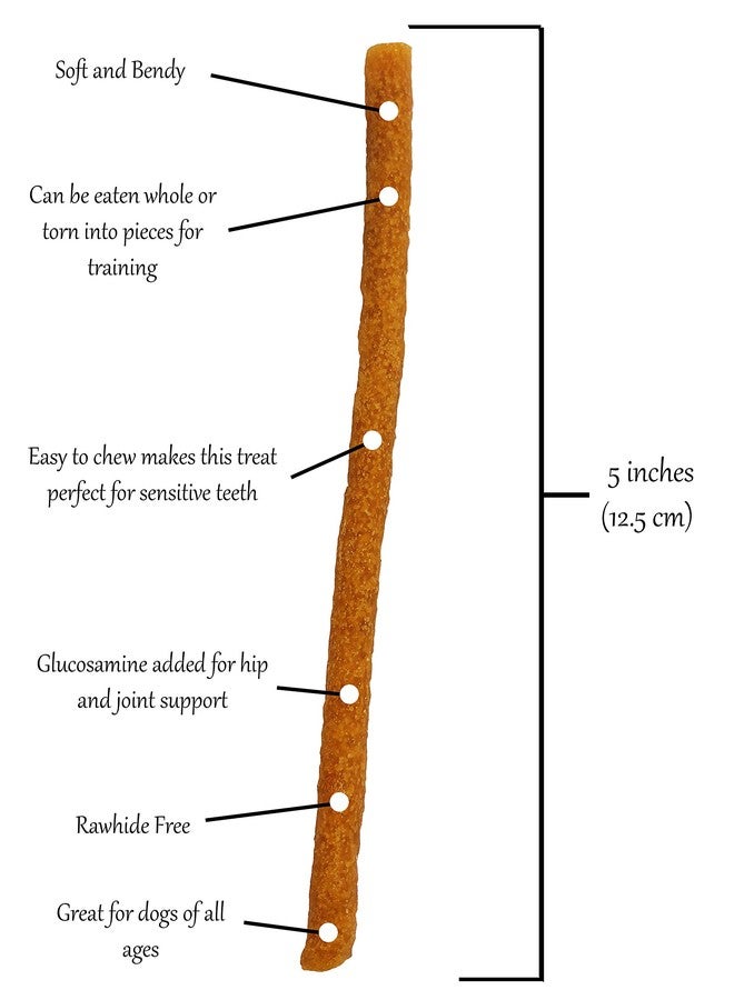 Rena's Recipe Twiggly Chicken Sticks (24oz /1.5lbs) Big Pack (Around 100 Pieces) - Rawhide Free Soft Chicken Jerky Sticks with Glucosamine! - Image 5