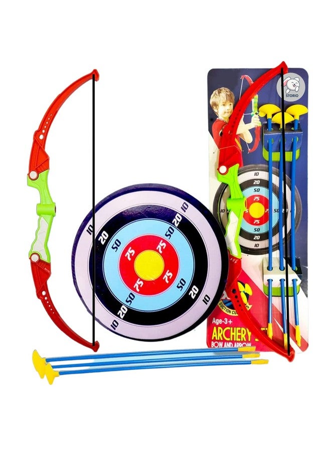 ستوريو مجموعة ألعاب الرماية بالقوس والسهم من ستوريو أوت دور تويز مع لوحة هدف - دانوش بان للأطفال والبنات والأولاد، متعددة الألوان - Image 1