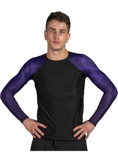 Sanabul  Essential Long Sleeve Compression Shirts For Men | Mma Bjj Athletic Compression Shirt | Men Cross Training Rashguard (Small, Purple)  - Image 5