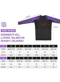 Sanabul  Essential Long Sleeve Compression Shirts For Men | Mma Bjj Athletic Compression Shirt | Men Cross Training Rashguard (Small, Purple)  - Image 3