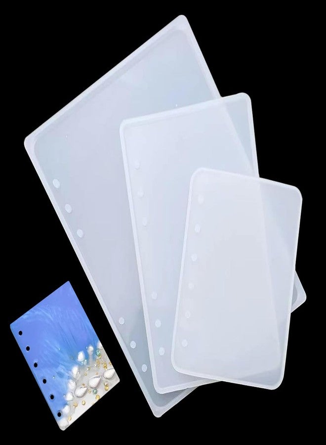 Markeny 3 Pieces Notebook Cover Resin Casting Molds for A5 A6 A7 for Notebook Epoxy Resin DIY - Image 1