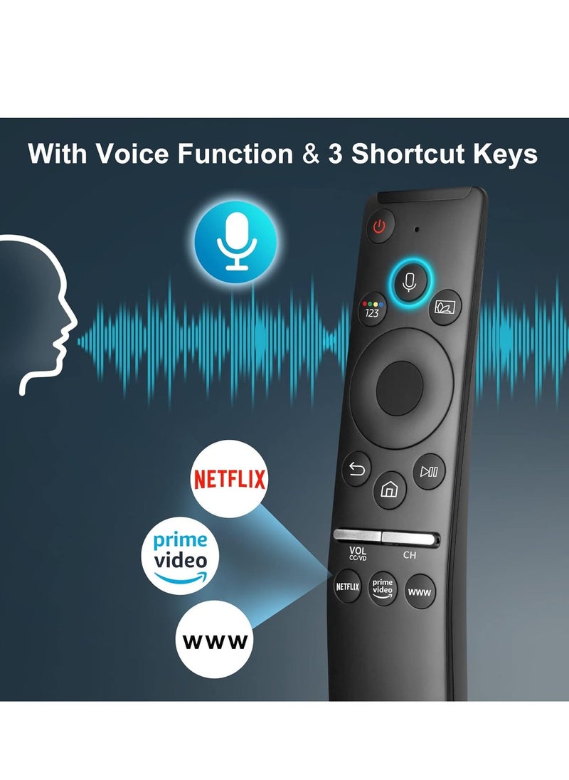 ELTRAZONE Voice Remote Control for Samsung Smart TV QLED UHD Curved Frame 4K 8K Q60 Q70 Q80 Q90 8 Series 9 TU8000 AU8000 CU7000 CU8000 with battery - Image 4