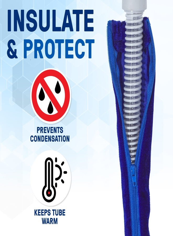 MARS WELLNESS CPAP Tube Hose Cover - Wrap Fleece Skin - Full Length Zipper Cpap Hose Cover - Prevent Rainouts (6 Foot) - Image 2