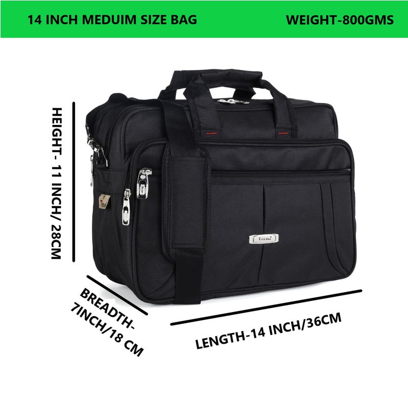 Teo Bag Teo 14 Inch Small Size Multipurpose Polyester Black Office Use Electrician Technician Service Engineer PlumberCarpenter Tool Bag Strong and Durable - Image 2