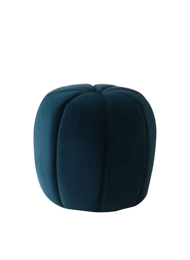 DANUBE HOME Phupa Velvet Pumpkin Pouf Multi Functional Ottoman Chair Soft Upholstered Footrest Modern Furniture For Living Room 44X44X42 cm Royal Blue  - Image 3