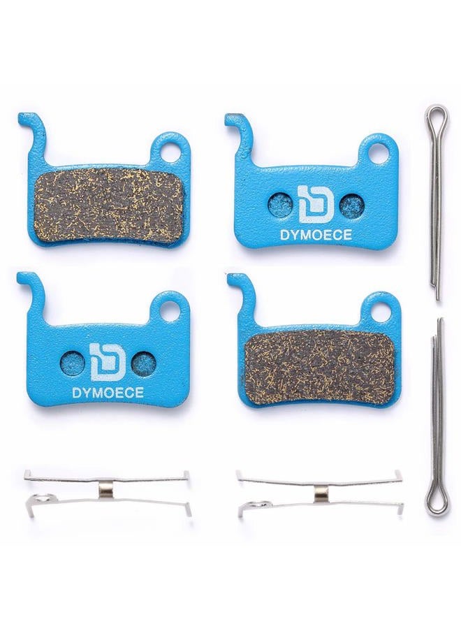 2 Pairs Bicycle Disc Brake Pads Compatible with Shimano Deore XT XTR LX SLX Hone Alfine Saint Disc Brake(Resin,Semi-Metallic,Sintered Metal)