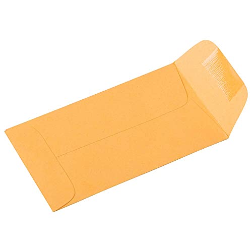 JAM PAPER #3 Coin Envelope - 2 1/2 x 4 1/4 - Brown Kraft Manila - 100/pack - Image 3