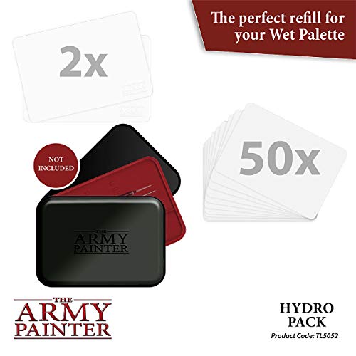 The Army Painter, Wet Palette Hydro Pack Refills, 50 Palette Sheets and 2 Sponges, Hydro Foam & Hydro Sheets, for Tabletop Wargaming Miniature Modeling - Image 2