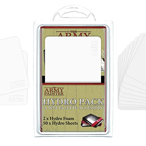 The Army Painter, Wet Palette Hydro Pack Refills, 50 Palette Sheets and 2 Sponges, Hydro Foam & Hydro Sheets, for Tabletop Wargaming Miniature Modeling - Image 1