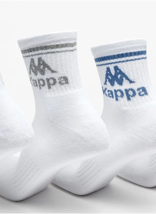 كابا Logo Detail Crew Length Sports Socks - Set of 5