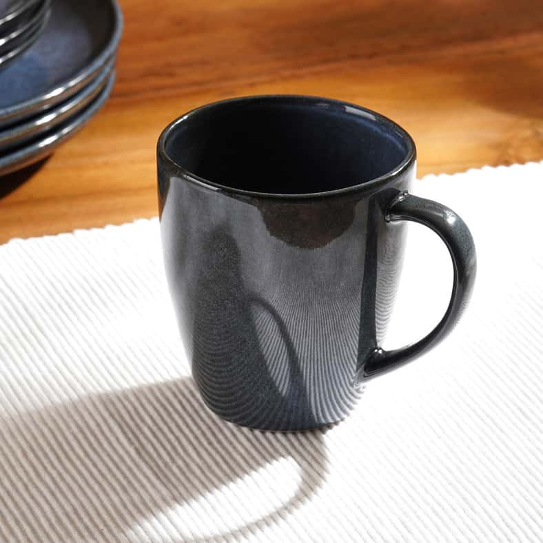 Pan Home طقم عشاء من السيراميك 16 قطعة أوبسيديان للجميع - Image 5