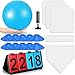 Jenaai 18 Pcs Sports Kickball Set Includes Playground Ball 5 Rubber Throw Down Bases Ball Pump Scoreboard Net Bag 10 Foul Line Cones for Adults Playground Backyard Game10 InchBlue - Image 3