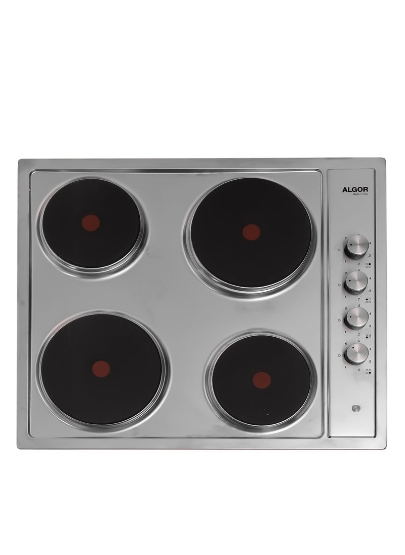 ALGOR Algor Built-in Electric Hob, Electronic touch, 9 Power levels, 60 ,Cm, 4 Burners,  Safety, Black - AL-H64EX  - Image 1