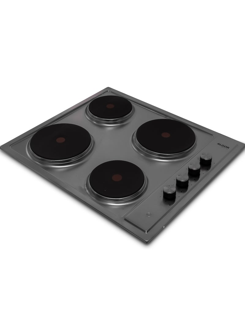 ALGOR Algor Built-in Electric Hob, Electronic touch, 9 Power levels, 60 ,Cm, 4 Burners,  Safety, Black - AL-H64EX  - Image 2