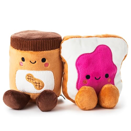 Hallmark Better Together Magnetic Plush (Peanut Butter and Jelly) 5" Stuffed Toys, Easter Gifts for Kids - Image 1