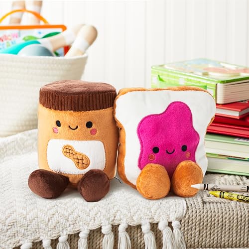 Hallmark Better Together Magnetic Plush (Peanut Butter and Jelly) 5" Stuffed Toys, Easter Gifts for Kids - Image 2