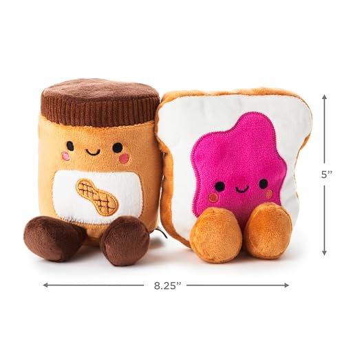 Hallmark Better Together Magnetic Plush (Peanut Butter and Jelly) 5" Stuffed Toys, Easter Gifts for Kids - Image 3
