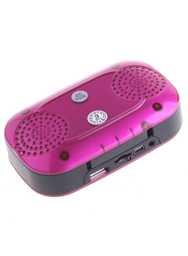 NIBEMINENT Mini Bluetooth Speaker Pink/Black  - Image 2
