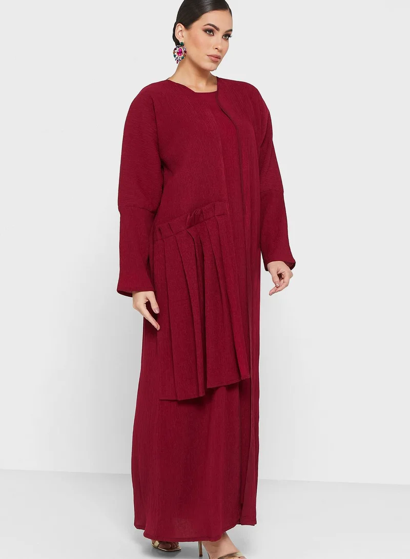 hayas closet Pocket Detail Abaya