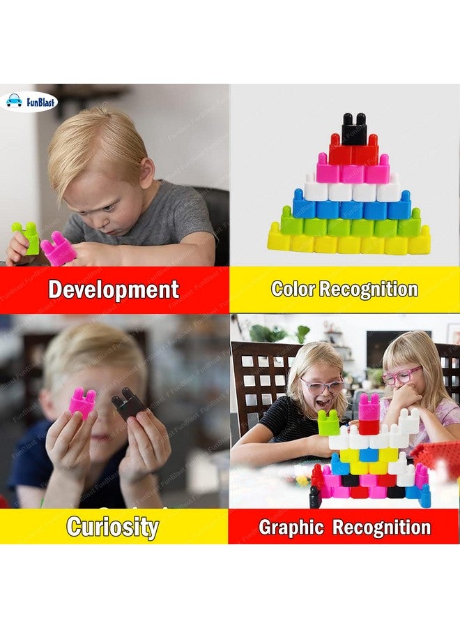 FunBlast Bullet Building Blocks Toy For Kids,Diy Blocks For Kids Puzzle Games For Kids,Block Game For Kids,Diy Toys For Children Educational & Learning Toy For Kids (130+Pcs),Multi - Image 5