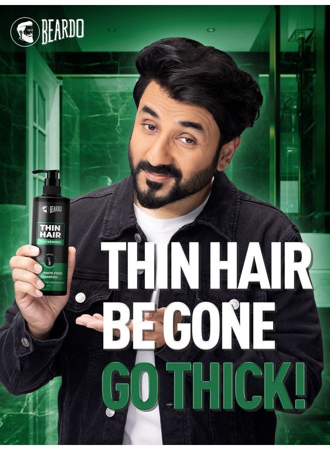 BEARDO Hair Thickening Sulphate Free Shampoo 200 Ml ; Shampoo For Men ; Sulphate And Paraben Free Shampoo ; For Strong & Thick Hair - Image 2
