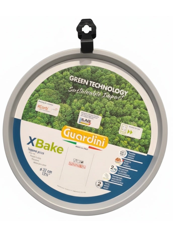 غوارديني صينية بيتزا من الفولاذ المقاوم للصدأ مع طلاء غير لاصق وتأثير بيئي منخفض 32 سم - Image 1