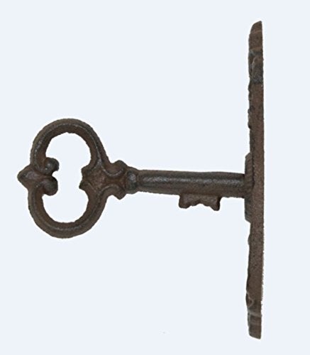 Upper Deck UX1005 Skeleton Key Cast Iron Coat Wall Hook and Key Rack - Image 2