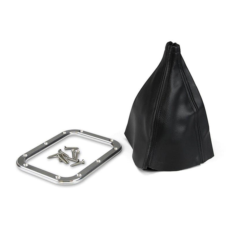 Lokar 70-BFMB Billet Rectangular Boot Ring with Boot  black - Image 2