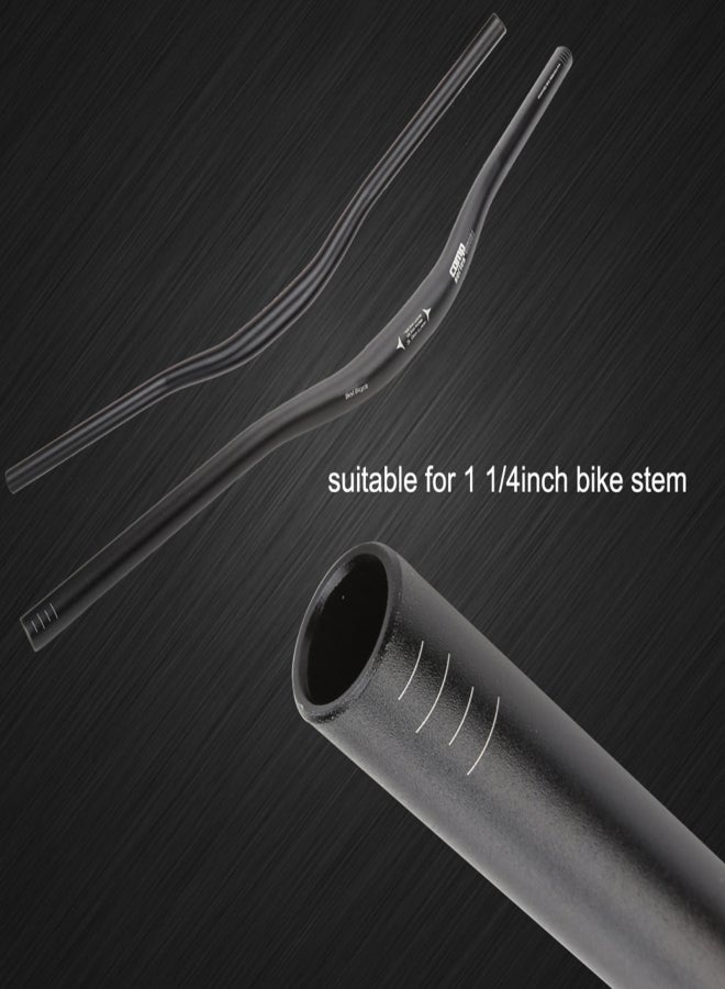 وايك مقود دراجة جبلية من سبائك الألومنيوم، مناسب لركوب الدراجات والسباقات والسفر والاسترخاء والراحة (أسود) - Image 3