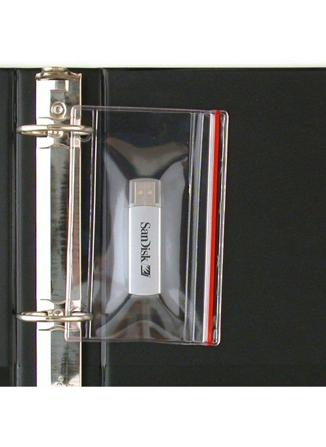 STORE SMART Storesmart Flash Drive Zipper Case For 3Ring Binders 50Pack Vinyl Plastic R1831Flash50  - Image 3