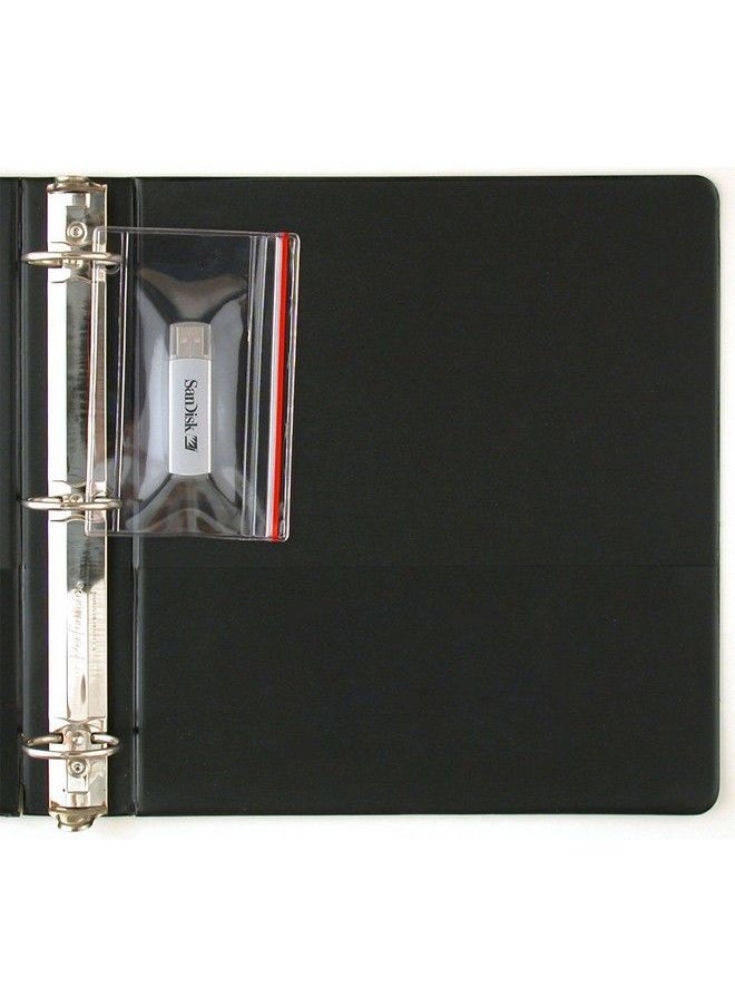 STORE SMART Storesmart Flash Drive Zipper Case For 3Ring Binders 50Pack Vinyl Plastic R1831Flash50  - Image 4