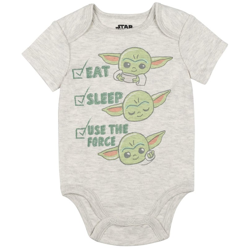 STAR WARS The Child Darth Vader Stormtrooper BB-8 Newborn Baby Boys 5 Pack Bodysuits Multicolor 3-6 Months - Image 4