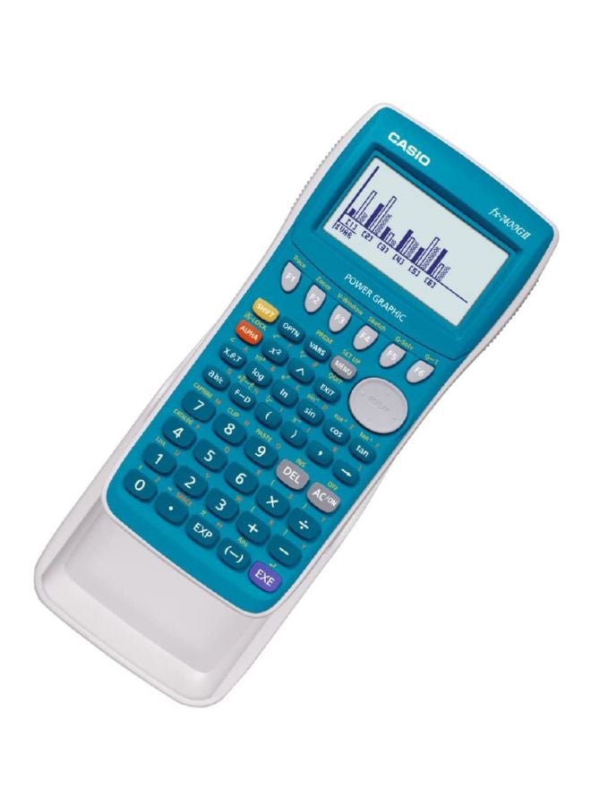 CASIO Mini Portable Calculator FX-7400GII-LC-DH Blue - Image 2