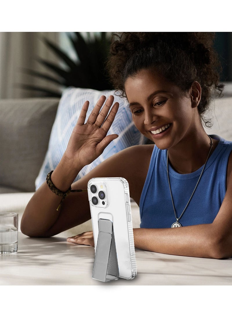 Wtech Apple iPhone 16 Pro Max 2024 TPU Hand Grip Air Pillow Case Cover - Clear/Grey - Image 5