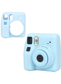 O Ozone Silicone Case for Fujifilm Instax Mini SE Instant Camera Case |Soft Protective Camera Cover with Adjustable Shoulder Strap - Blue  - Image 1