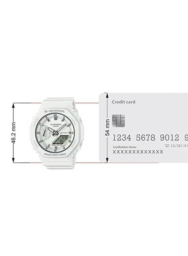 G-SHOCK Women's Analog-Digital Watch – White Slim Design, Shock Resistant - Image 4