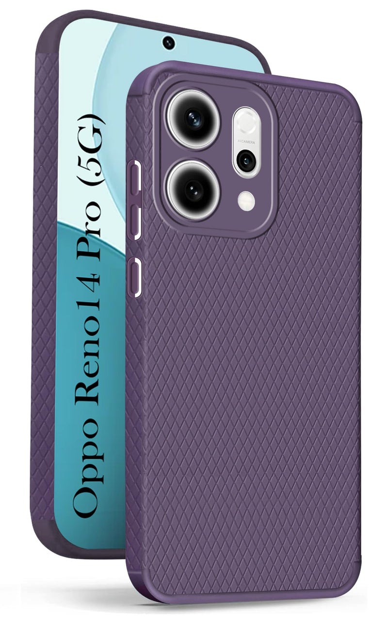 Jkobi Back Cover Case for Oppo Reno14 Pro 5G | Oppo Reno 14 Pro 5G (Liquid Silicone | Side Grip | Camera Protection) - Image 1