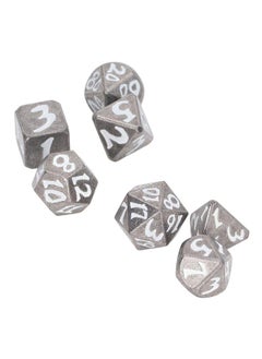 Thoraya 7pcs Luminous Metal Dice Adult Portable Desktop Exquisite Polyhedral Dice Props for Role Playing Game  - Image 3