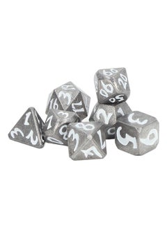 Thoraya 7pcs Luminous Metal Dice Adult Portable Desktop Exquisite Polyhedral Dice Props for Role Playing Game  - Image 2