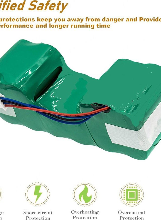 CS BATTERY 12.0V Replacement Battery for Ecovacs DM88 Sweeper DD35 DG716 DG710 DE33 DE35 Ozmo DD46.11 OZMO 901,Deebot 900 Deebot 901 10001568 DD4G DD3G 3000mAh - Image 4