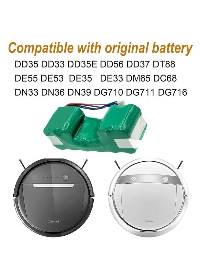 CS BATTERY 12.0V Replacement Battery for Ecovacs DM88 Sweeper DD35 DG716 DG710 DE33 DE35 Ozmo DD46.11 OZMO 901,Deebot 900 Deebot 901 10001568 DD4G DD3G 3000mAh - Image 2