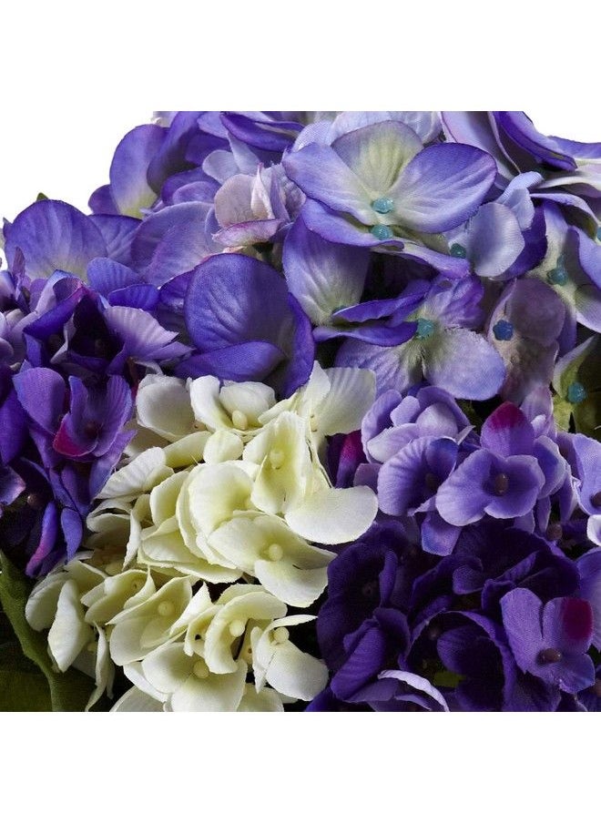 Nearly Natural - 1364Bp Mixed Hydrangea With Vase Blue Purple - Image 1