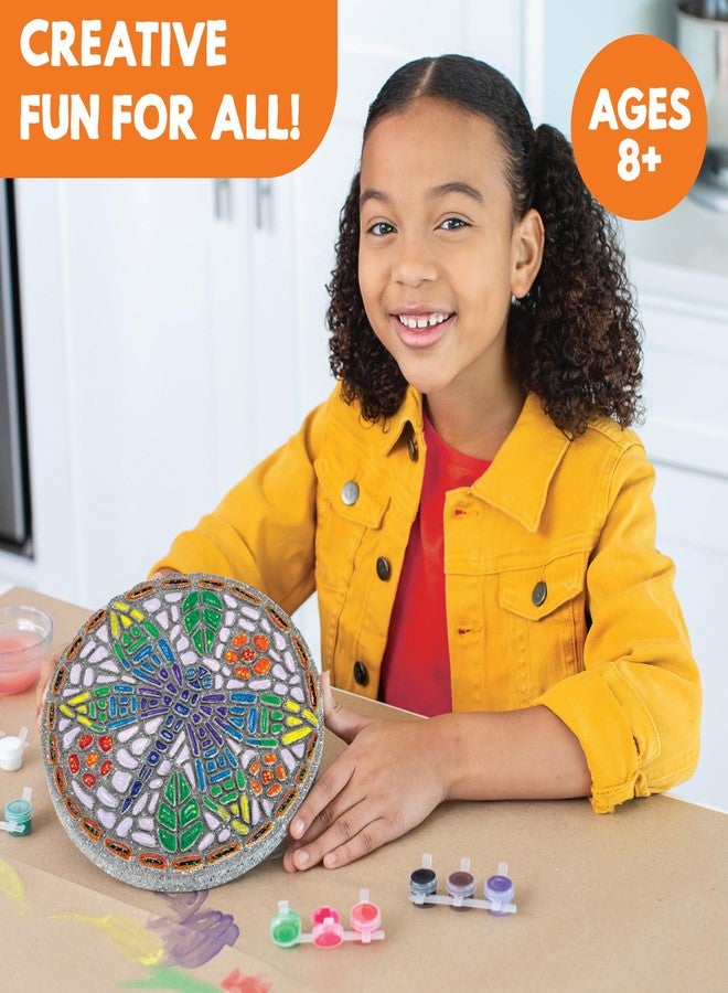 MindWare Paint Your Own Stepping Stone: Dragonfly - Paint Your Own Stepping Stones for Kids Craft Kit Includes Paint, Brushes and Instructions - Image 3