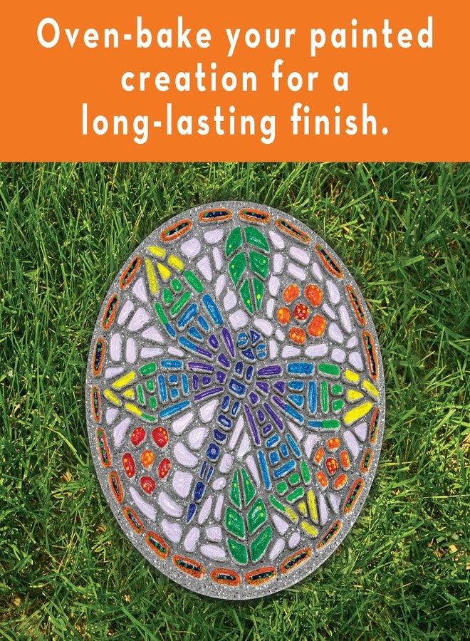 MindWare Paint Your Own Stepping Stone: Dragonfly - Paint Your Own Stepping Stones for Kids Craft Kit Includes Paint, Brushes and Instructions - Image 4