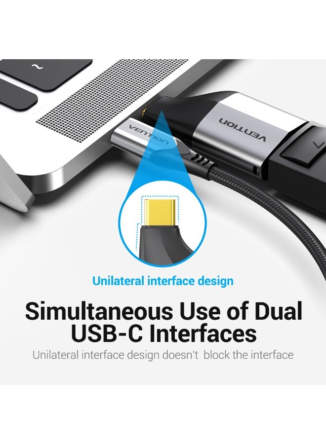 VENTION Type-C to DP Adapter Gray Metal Type Model # TCCH0 - Image 3