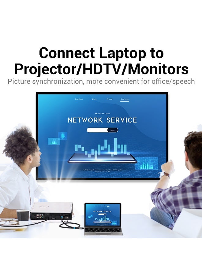 VENTION Type-C to DP Adapter Gray Metal Type Model # TCCH0 - Image 5