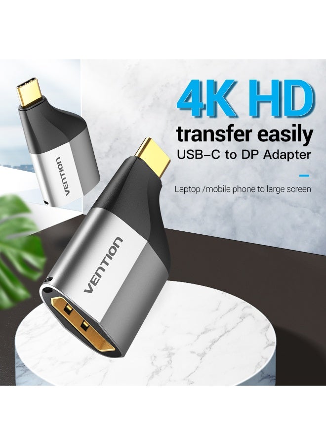 VENTION Type-C to DP Adapter Gray Metal Type Model # TCCH0 - Image 2